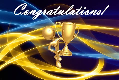 Congratulations to .